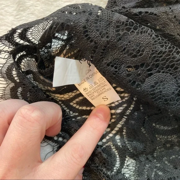 🔴5/$25 Sexy Black Lace Teddy - SHEIN, S - Picture 4 of 4